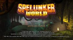 Spelunker World Title Screen